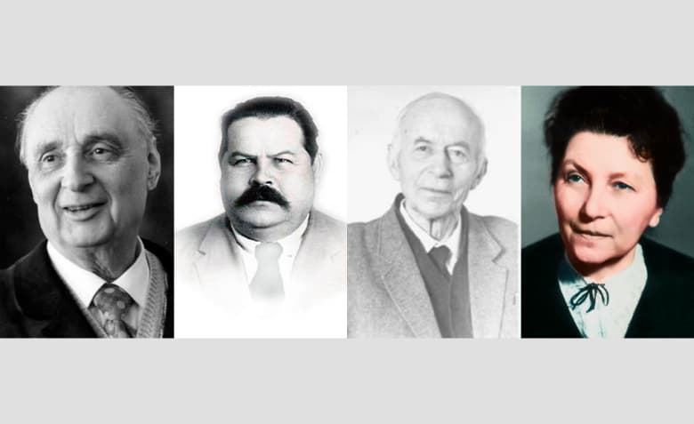 <p>К 100-летию: Г.Б. Бокия, В.П. Петрова, Д.Г. Сапожникова, Н.В. Петровской</p>